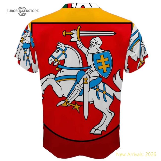 Lithuania Coat of Arms Sublimated Sports Jersey-Football Shirts Shop