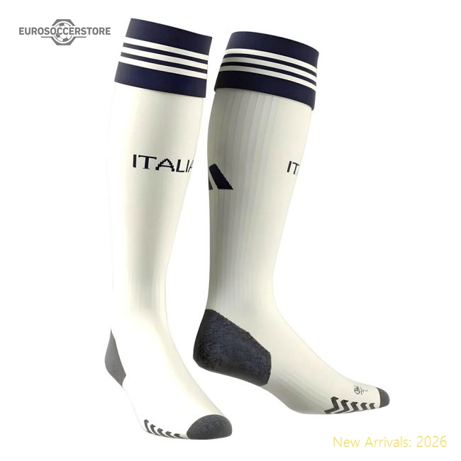 2023-2024 Italy Away Socks (Off White)-Vantage Point Soccer