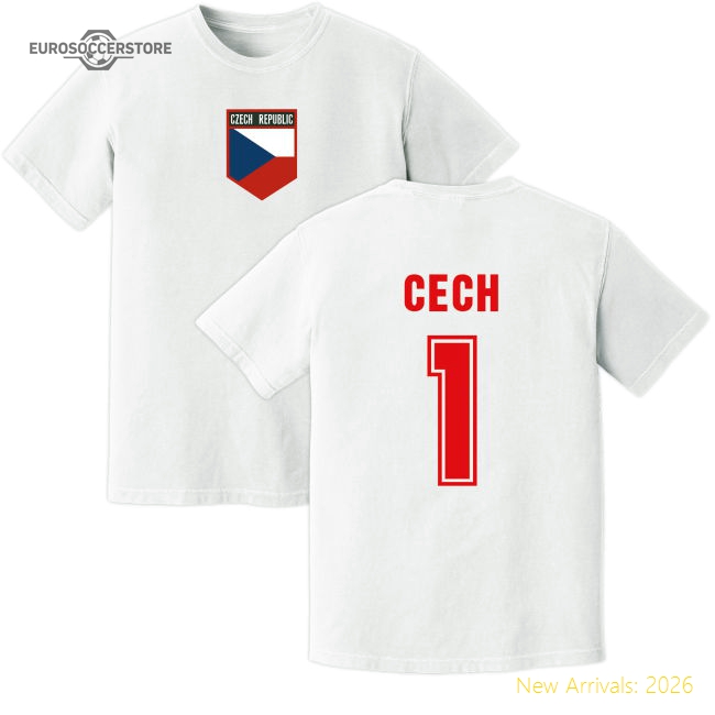 Cech Czech Republic Training Jersey (White)-Vantage Point Soccer