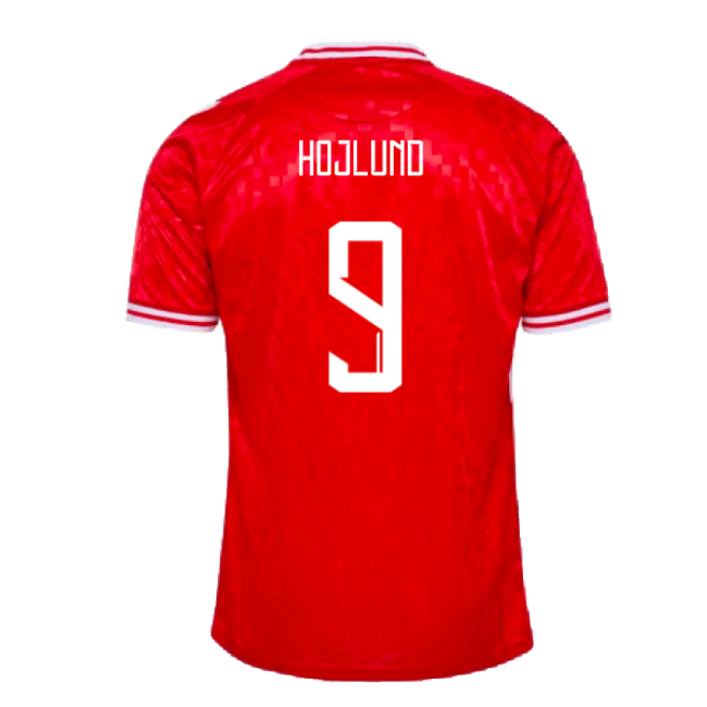 2024-2025 Denmark Home Shirt (Hojlund 9)-Vantage Point Soccer