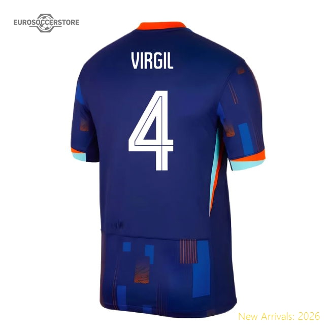 2024-2025 Netherlands Away Shirt (Virgil 4)-Football Jersey Hub