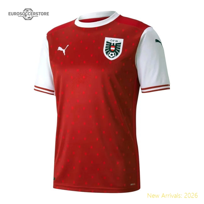 2020-2021 Austria Home Puma Football Shirt (HINTEREGGER 4)-Vantage Point Soccer