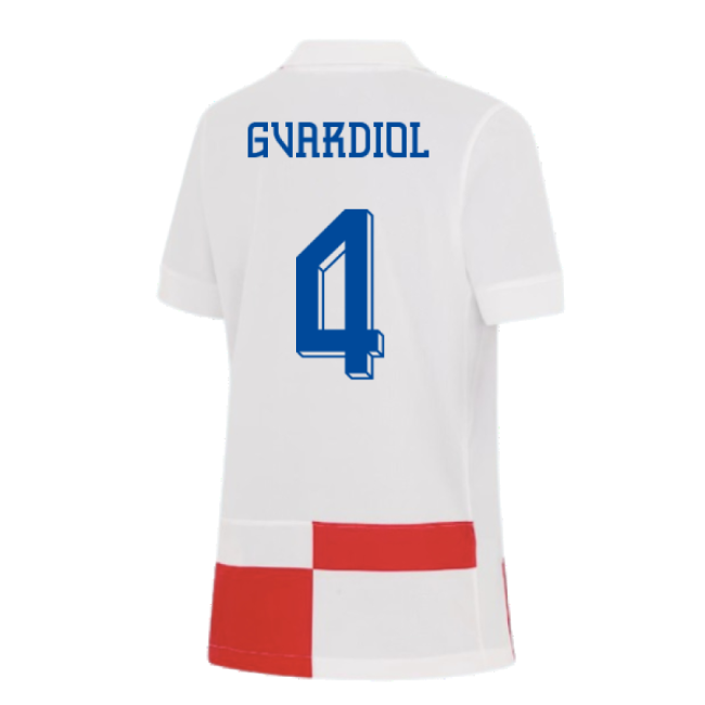 2024-2025 Croatia Home Shirt (Kids) (Gvardiol 4)-Vantage Point Soccer