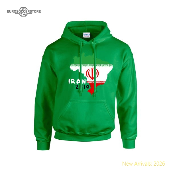 Iran 2014 Country Flag Hoody (green)-Vantage Point Soccer