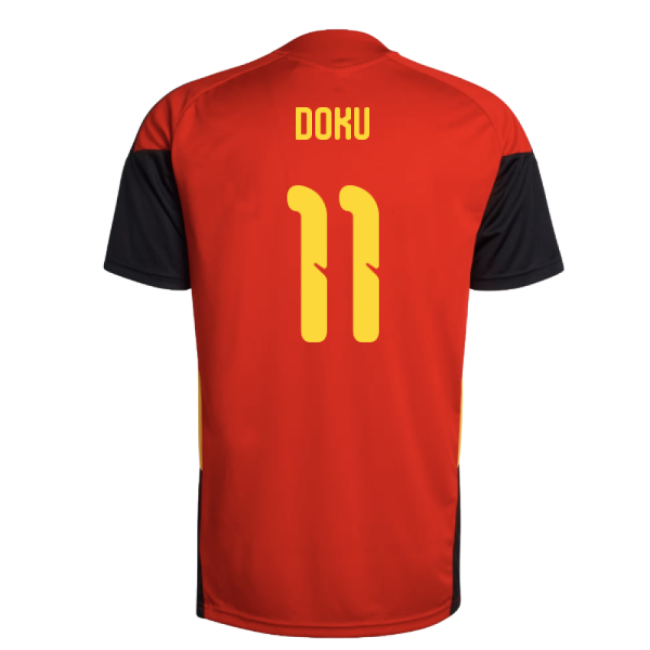 2026-2027 Belgium Training Jersey (Red) (Doku 11)-Vantage Point Soccer