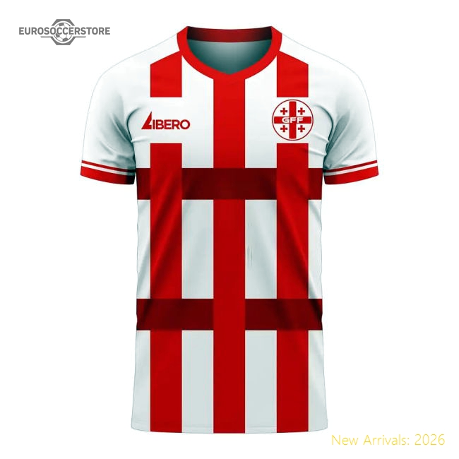 Georgia 2025-2026 Home Concept Football Kit (Libero) - Baby-Vantage Point Soccer