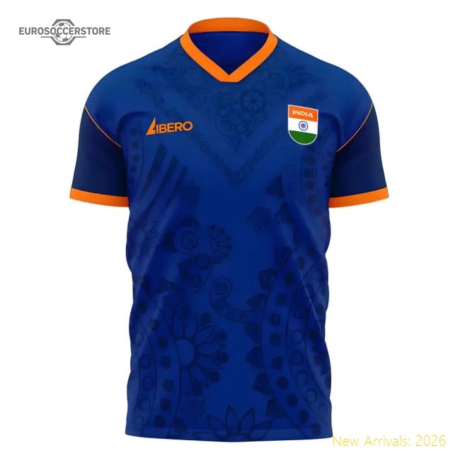 India 2025-2026 Home Concept Football Kit (Libero) - Womens-Vantage Point Soccer