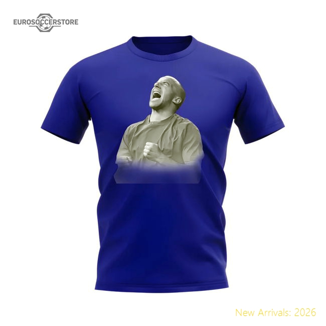 Alessandro Del Piero Italy Legend T-Shirt (Blue)-Vantage Point Soccer