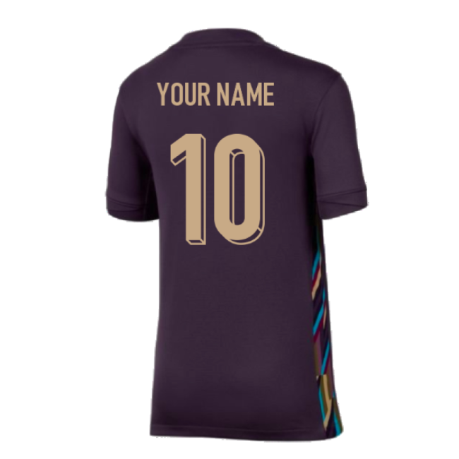2024-2025 England Away Shirt (Kids) (Your Name)-Vantage Point Soccer