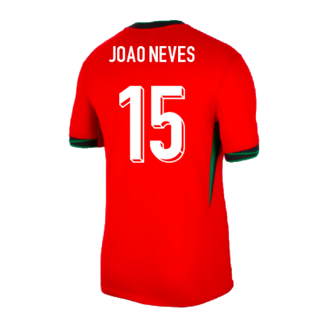 2024-2025 Portugal Home Shirt (Joao Neves 15)-Vantage Point Soccer