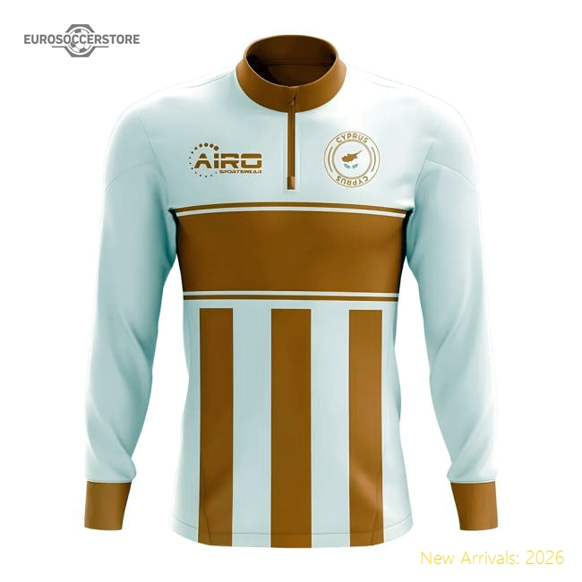 Cyprus Concept Football Half Zip Midlayer Top (White-Orange)-Vantage Point Soccer