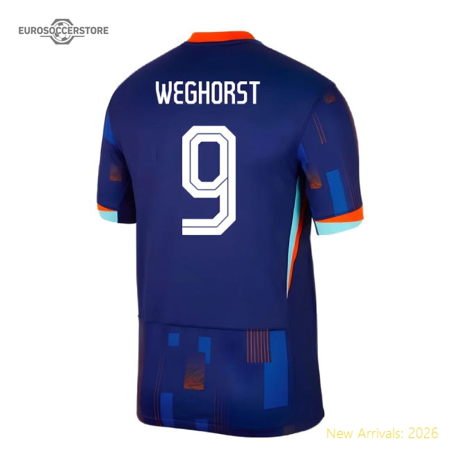 2024-2025 Netherlands Away Shirt (Weghorst 9)-Football Jersey Hub