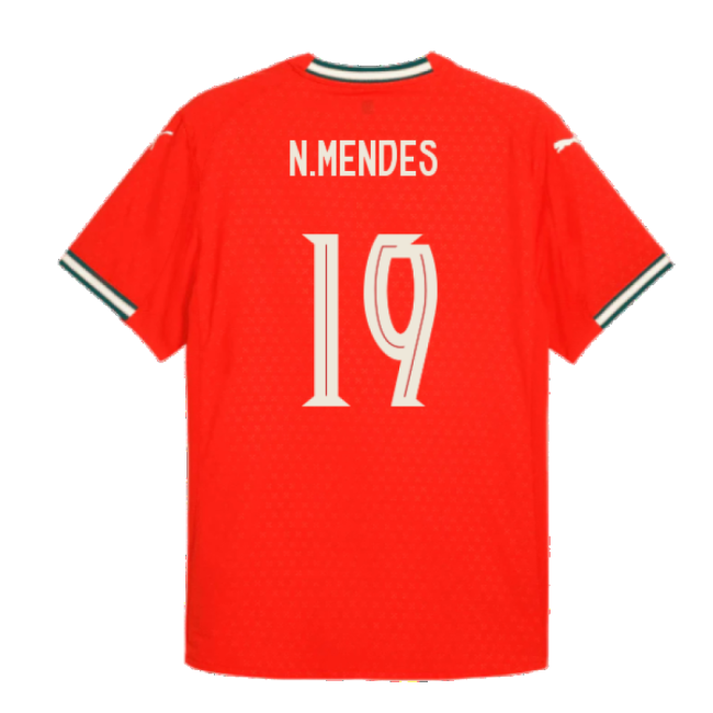 2025-2026 Portugal Home Shirt (N.Mendes 19)-Vantage Point Soccer
