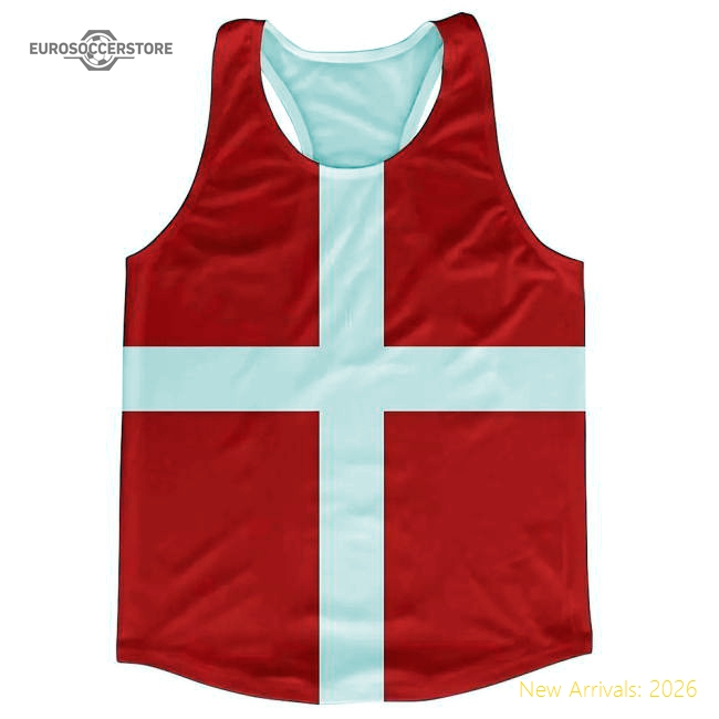 Denmark Flag Running Vest-Vantage Point Soccer