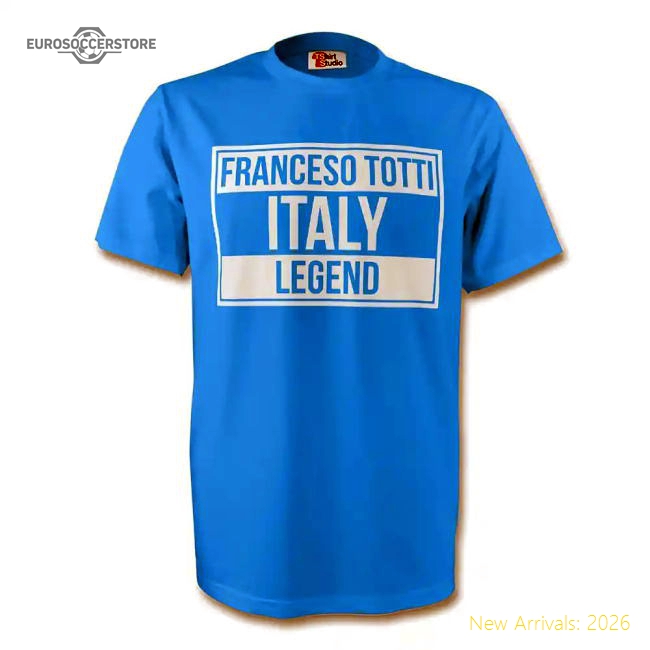 Francesco Totti Italy Legend Tee (sky Blue)-Vantage Point Soccer