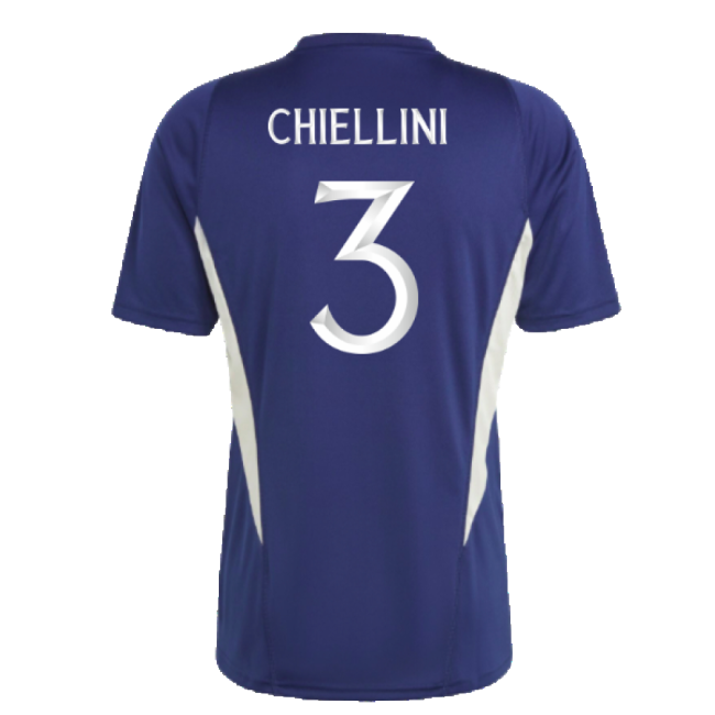 2023-2024 Italy Training Jersey (Dark Blue) (CHIELLINI 3)-Vantage Point Soccer