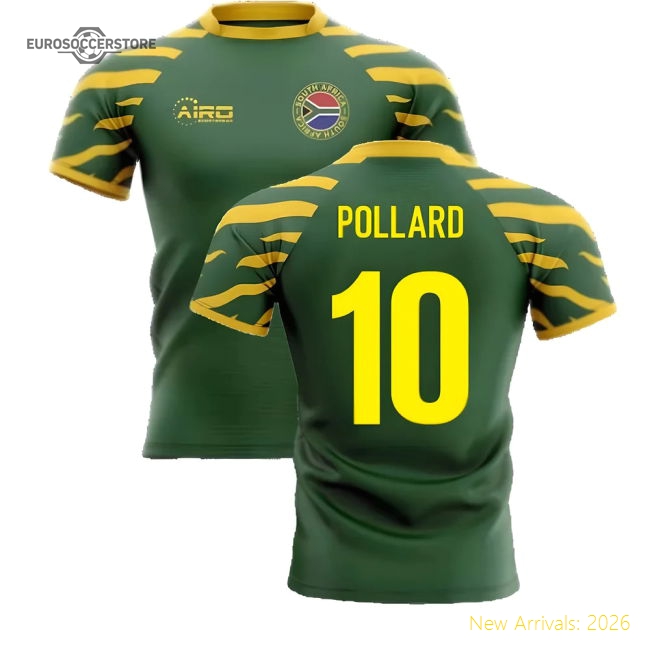 2025-2026 South Africa Springboks Home Concept Rugby Shirt (Pollard 10)-Football Shirts Shop