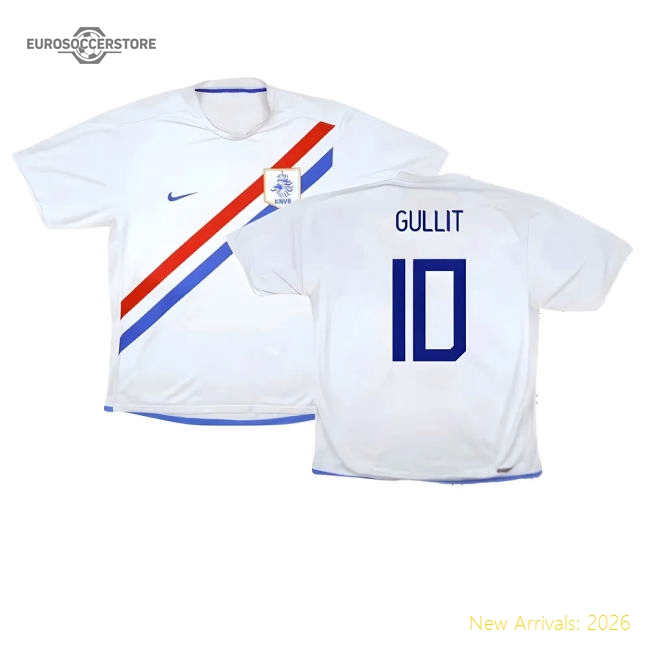 Holland 2006-08 Away Shirt ((Very Good) S) (Gullit 10)-Football Jersey Hub