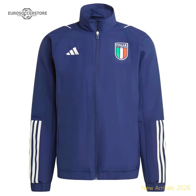 2023-2024 Italy Presentation Jacket (Dark Blue)-Vantage Point Soccer