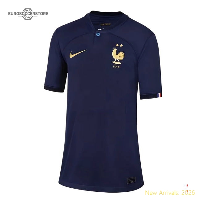 2022-2023 France Home Shirt - Kids-Vantage Point Soccer