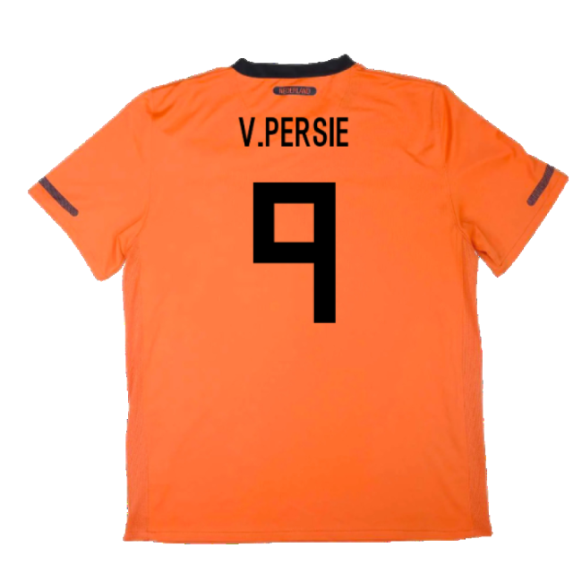 Holland 2010-11 Home Shirt ((Excellent) S) (V.Persie 9)-Football Jersey Hub