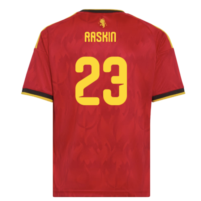 2026-2027 Belgium Home Shirt (Kids) (Raskin 23)-Vantage Point Soccer