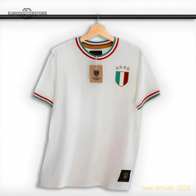 Italy Gli Azzurri Away Retro Football Shirt-Vantage Point Soccer