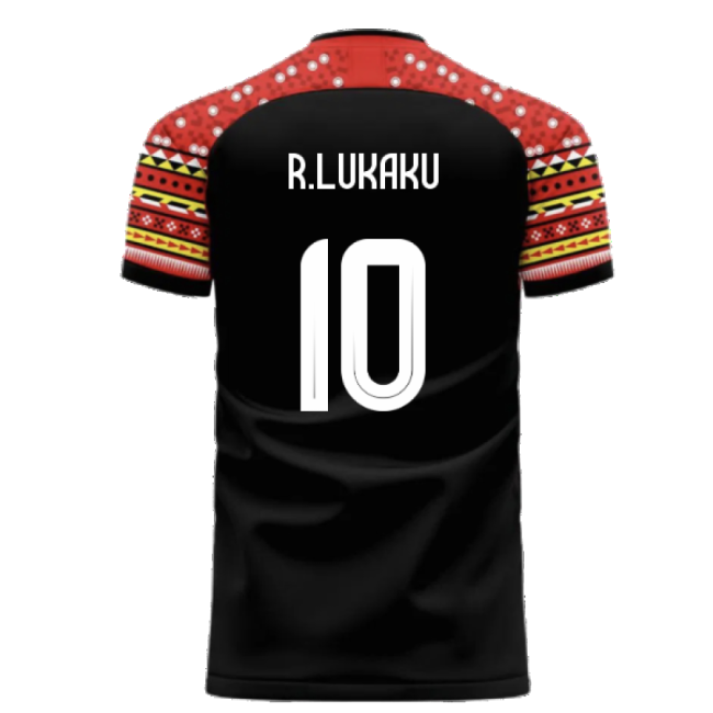 Belgium 2024-2025 Away Concept Football Kit (Libero) (7-8y) (BNWT) (R.Lukaku 10)-Vantage Point Soccer