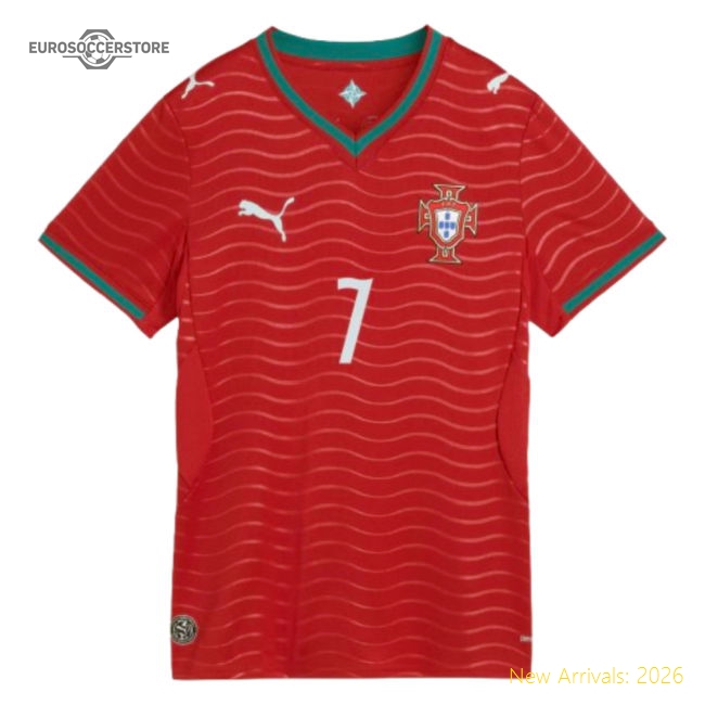 2026-2027 Portugal RONALDO Home Shirt (Womens)-Vantage Point Soccer