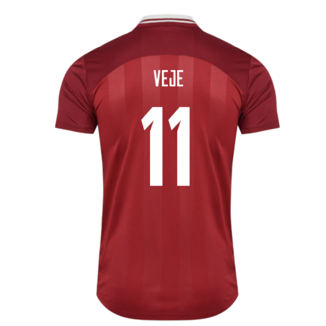 2025-2026 Denmark Womens Team Home Shirt (Unisex) (Veje 11)-Vantage Point Soccer