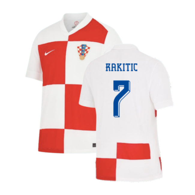 2024-2025 Croatia Home Shirt (Rakitic 7)-Vantage Point Soccer
