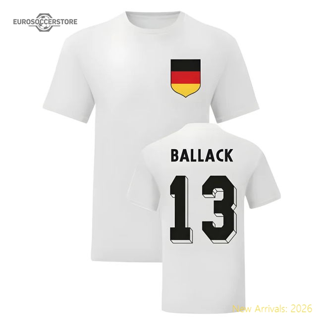Michael Ballack Germany National Hero Tee\'s (White)-Vantage Point Soccer