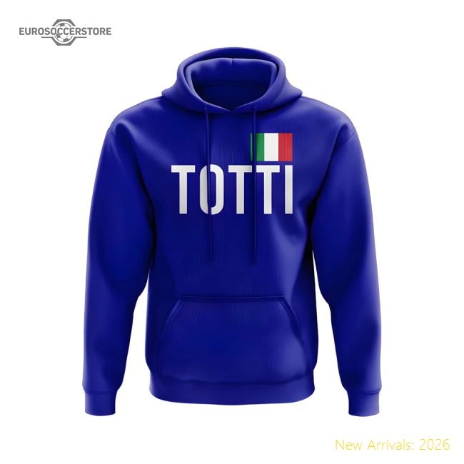 Francesco Totti Italy Name Hoody (Royal)-Vantage Point Soccer