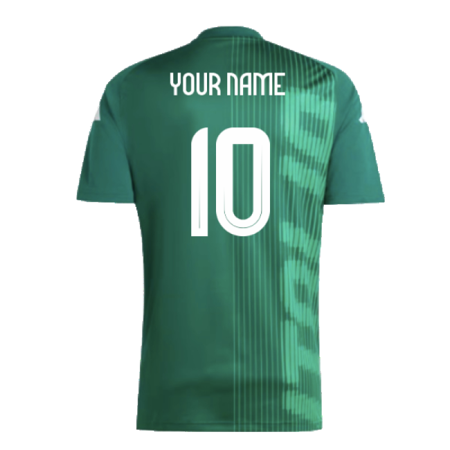 2024-2025 Italy Pre-Match Shirt (Green) (Your Name)-Vantage Point Soccer