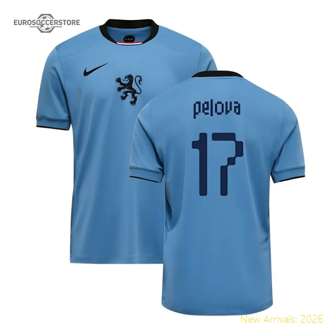 2025-2026 Netherlands Womens Team Away Shirt (Kids) (Pelova 17)-Vantage Point Soccer