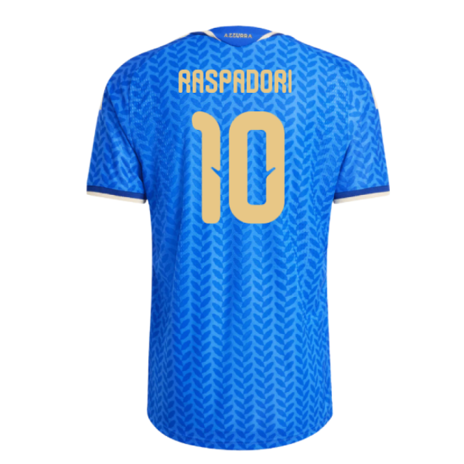 2026-2027 Italy Authentic Home Shirt (Raspadori 10)-Vantage Point Soccer