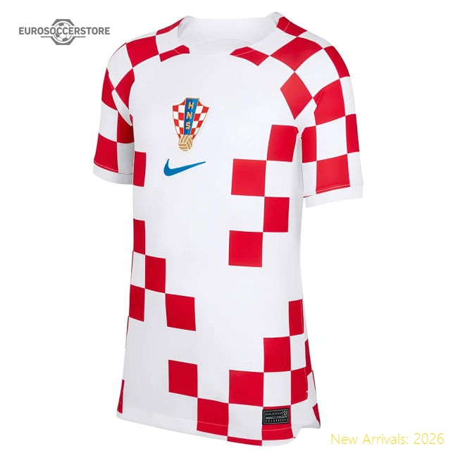 2022-2023 Croatia Home Shirt (Kids)-Vantage Point Soccer