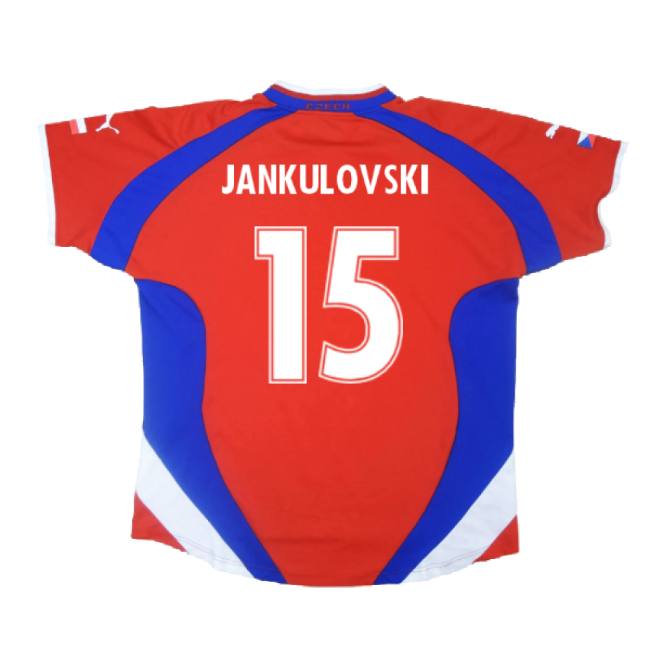 Czech Republic 2000-02 Home Shirt ((Excellent) L) (Jankulovski 15)-Vantage Point Soccer