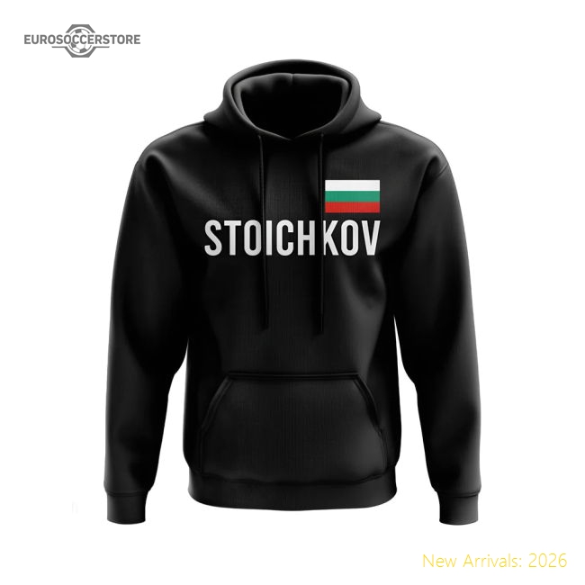 Hristo Stoichkov Bulgaria Name Hoody (Black)-Vantage Point Soccer