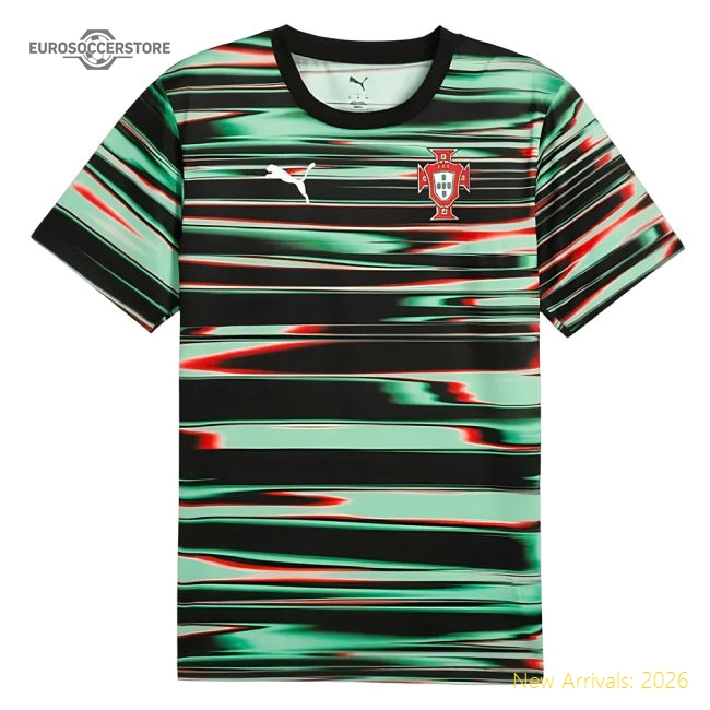 2025-2026 Portugal Prematch SS Jersey (Black)-Vantage Point Soccer