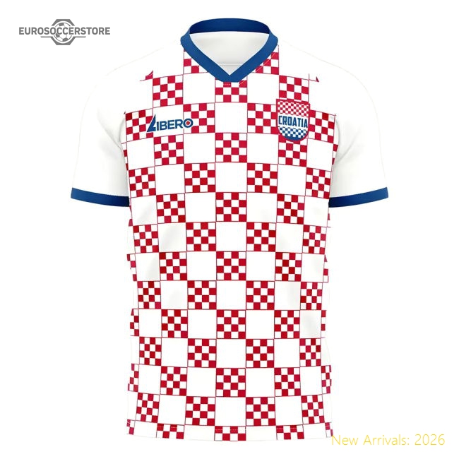 Croatia 2025-2026 Home Concept Football Kit (Libero) - Baby-Vantage Point Soccer