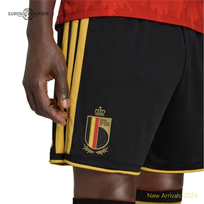 2026-2027 Belgium Home Shorts (Black)-Vantage Point Soccer