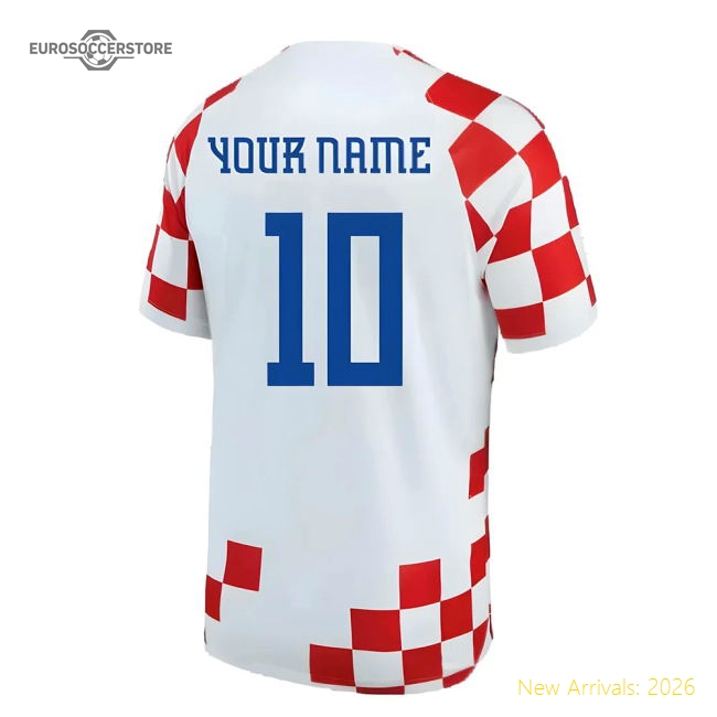 2022-2023 Croatia Home Shirt (Your Name)-Vantage Point Soccer