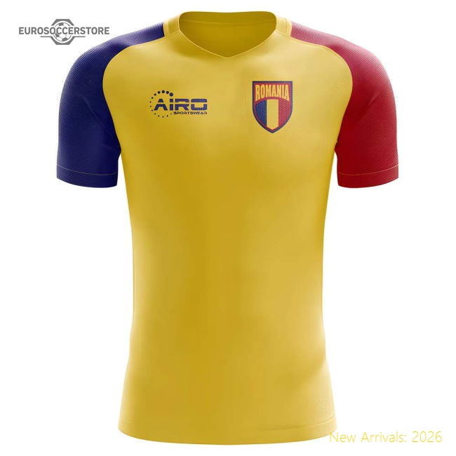 2025-2026 Romania Home Concept Football Shirt (Your Name) -Kids-Vantage Point Soccer