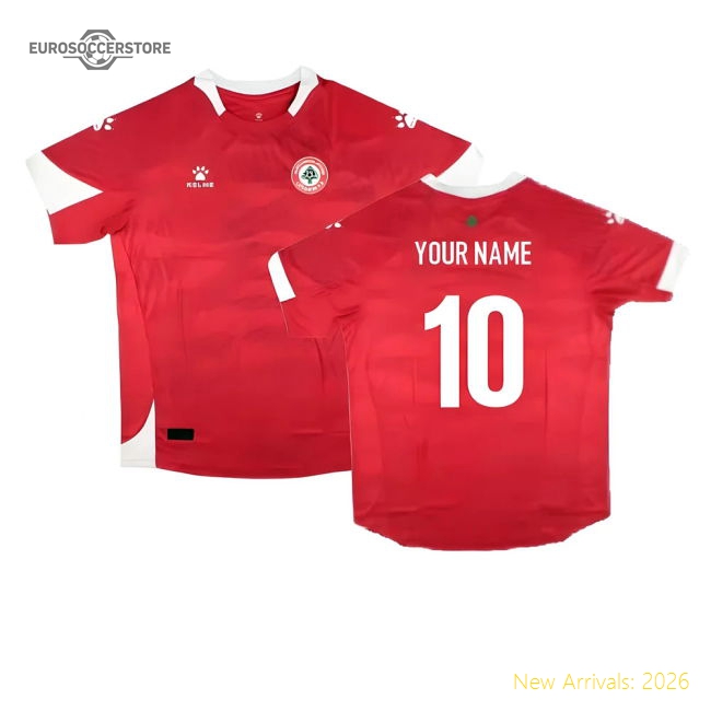 2024-2025 Lebanon Home Shirt (Your Name)-Vantage Point Soccer