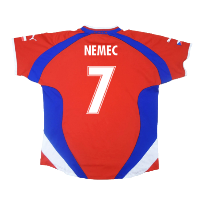 Czech Republic 2000-02 Home Shirt ((Excellent) L) (Nemec 7)-Vantage Point Soccer