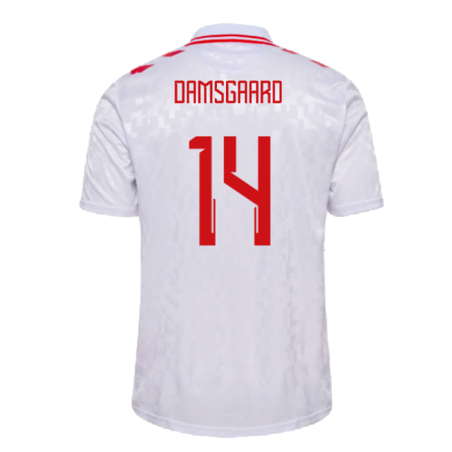 2024-2025 Denmark Away Shirt (Damsgaard 14)-Vantage Point Soccer