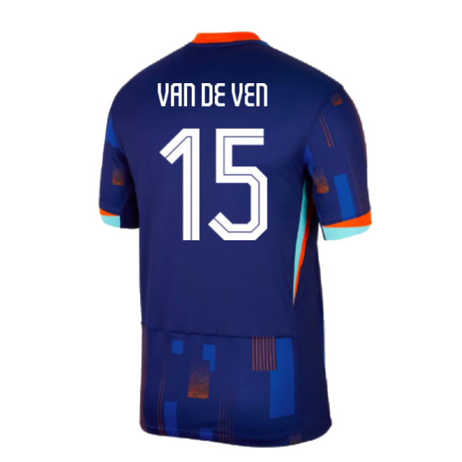 2024-2025 Netherlands Away Shirt (Van De Ven 15)-Football Jersey Hub