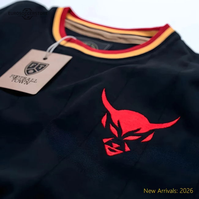 Vintage Belgium Le Diable Black Soccer Jersey-Vantage Point Soccer