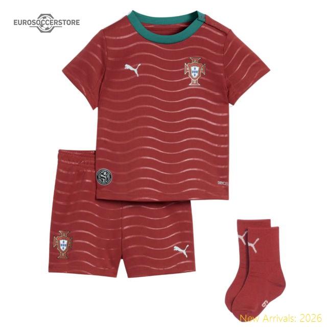 2026-2027 Portugal Home Baby Kit (Figo 7)-Vantage Point Soccer